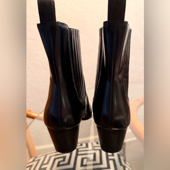 J. Crew Black Leather Piper Ankle Booties - Picture 2 of 9